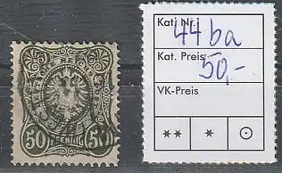 DR Nr. 44 in der Farbe ba, gestempelt, geprüft