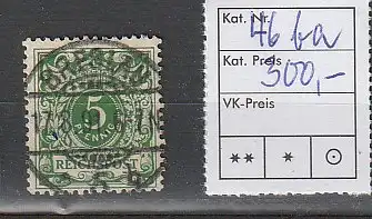 DR Nr. 46 in der Farbe ba, gestempelt, geprüft
