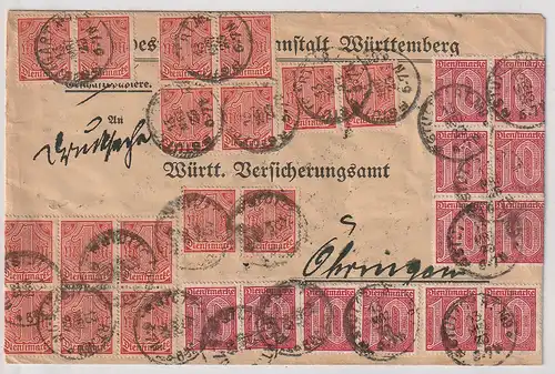 Infla: Dienst-Drucksache mit Massenfrankaturen, geprüft