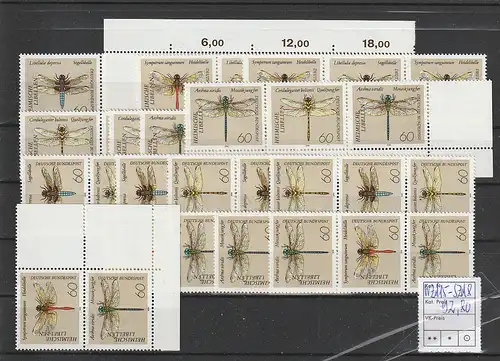 Schmetterlinge 1991 - komplett alle Zus.-drucke, postfrisch (MNH)