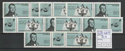 Gaskongress 1991 - komplett alle Zus.-drucke, postfrisch (MNH)