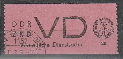 Vertrauliche Dienstsache Nr. 2 gestempelt, geprüft