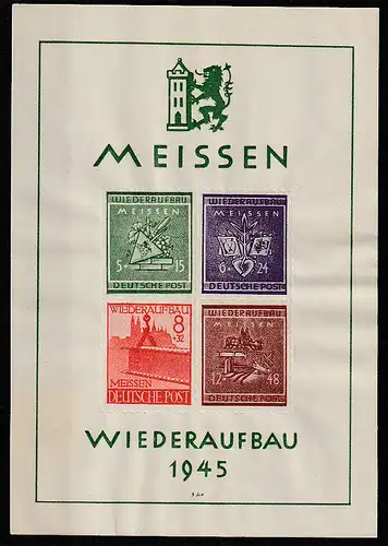 Meißen Block 1, postfrisch