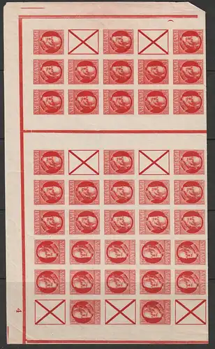 Bayern MHBogen 9 B, untere Hälfte, postfrisch