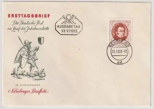 DDR: FDC Todestag Franz Schubert, geprüft Mayer