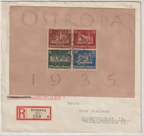 OSTROPA-Block Ersttagsbrief