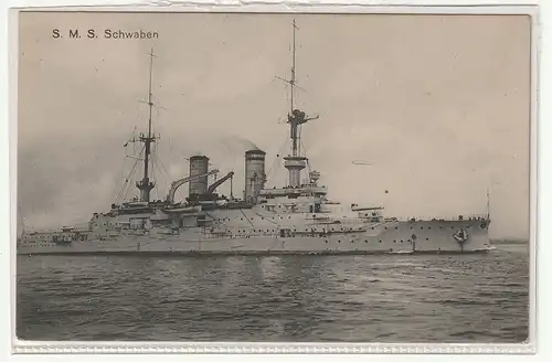Marine-Schiffspost Nr. 141a - SMS "Schwaben"