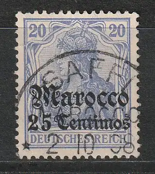 DP Marokko,  Nr. 37 in c-Farbe, gestempelt, BPP-geprüft