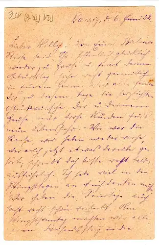 Danzig: Ganzsache P21, bedarfsverwendet