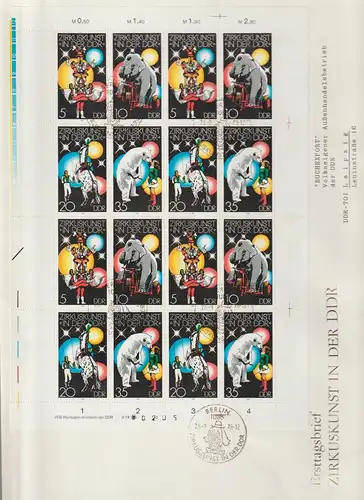 DDR Jumbo-FDC "Zirkus I"