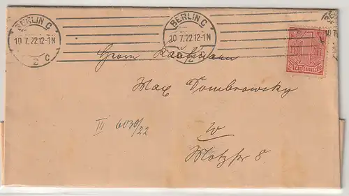 Orts-Gerichtsbrief mit EF Dienst Nr. 30