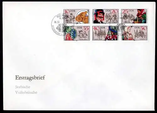 DDR, FDC Zus.-dr. "Sorbische Volksbräuche"