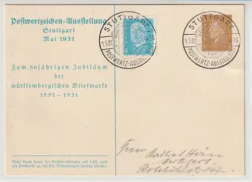 DR Privatganzsache 80 Jahre württemb. Briefmarken