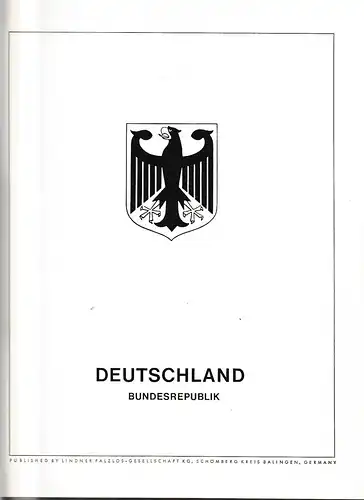 BRD-Sammlung ** in 5 neuw. Lindner-Vordruckalben (bis 1998)