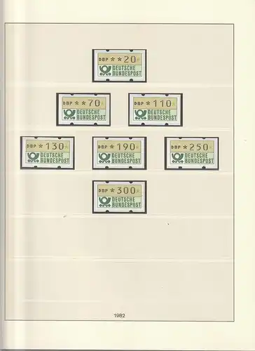 BRD-Sammlung ** in 5 neuw. Lindner-Vordruckalben (bis 1998)