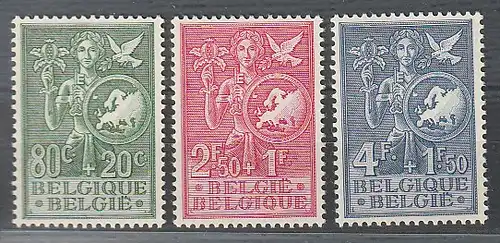 Belgien - Europa-Vorläuferausgabe 1953, postfrisch (MNH)