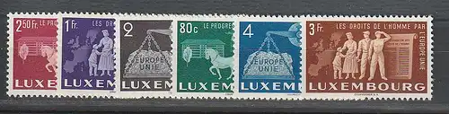 Luxemburg - Europa-Vorläuferausgabe 1951, postfrisch (MNH)