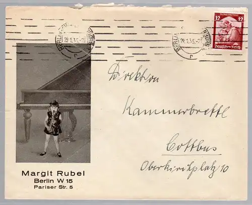 Werbeumschlag: Margit Rubel Berlin, Künstlerin