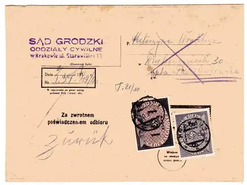 GG, Dienst-Einschreibbrief