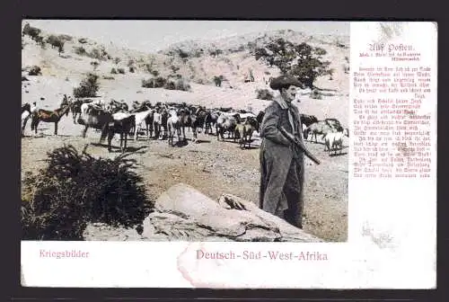 DSWA, Foto-Feldpostkarte Ketmanshoop - Darmstadt.