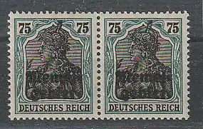 Memel: Michel-Nr. 8 in b-Farbe, ** (MNH), waager. Paar, Befund