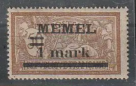 Memel: Michel-Nr. 26 xa, ** (MNH), KBefund