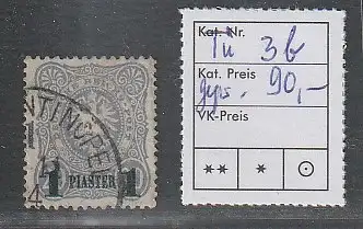 Dt. Post Türkei Nr. 3 b, gestempelt, doppelt geprüft Hollmann BPP