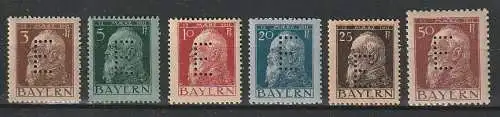 Bayern Eisenbahn-Dienstmarken Luitpold, postfrisch