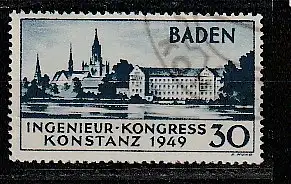 Baden Ingenieurkongress Konstanz, gestempelt, geprüft 