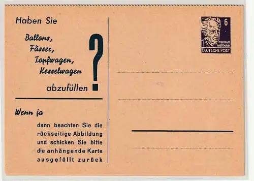 DDR Privatganzsache: PP2 B2/002, ungebraucht