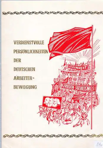 DDR-Gedenkblatt, Verdienstvolle Persönlichkeiten der Arbeiterbewegung