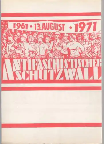 DDR-Gedenkblatt 10 Jahre Antifasch. Schutzwall
