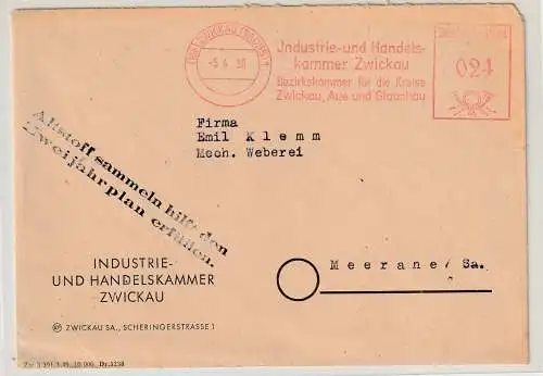 DDR Losungsstempel 1950: "Altstoff sammeln hilft..."