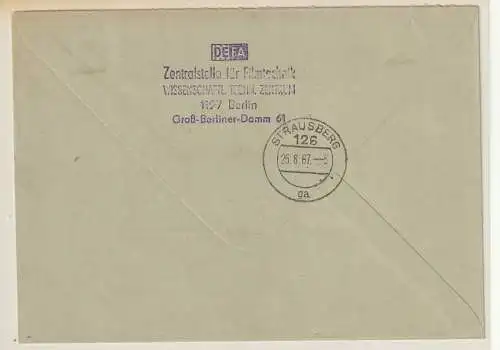 ZKD-Brief an Ministerium für Nat. Verteidigung, frankiert mit VD 3x