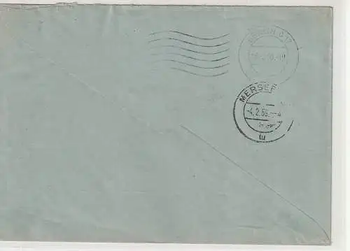 ZKD-Brief mit hektographiertem Aufklebezettel des MdI