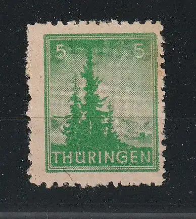 Thüringen: Mi.-Nr. 94 in der seltenen Variante AY b z1. Postfrisch mit FA. Ströh.