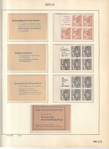 Berlin: Heftchenblätter 5 - 10, ** (MNH)