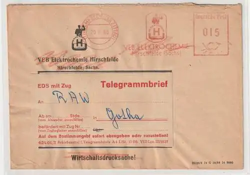EDS (Eisenbahndienstsache) Telegrammbrief