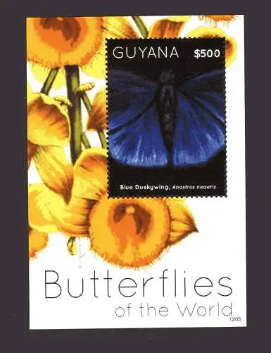 Guyana 2 Block Butterflies of the World 