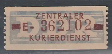 DDR-ZKD-Marke 20 E (original), ** (MNH) Attest Mayer