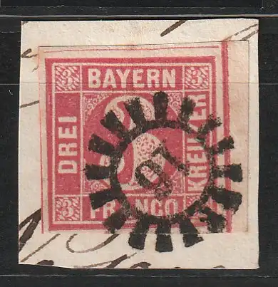 Bayern: Nr. 9a Mühlradstempel 16