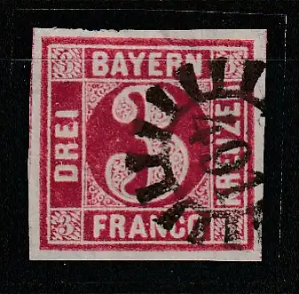 Bayern: Nr. 9 Mühlradstempel  491 (Sonthofen)