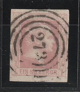 Preußen: Nummernstempel 273 (Crefeld) auf Nr. 6a, 