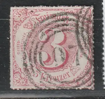 Thurn&Taxis: Nr. 52, Nummernstempel 97 (Bingen), geprüft Sem BPP