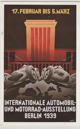 Ereigniskarte: Intern. Automobilausstellung 1939