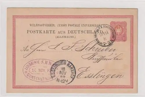 DP Türkei: Vorläufer-Ganzsache VP8, 1882