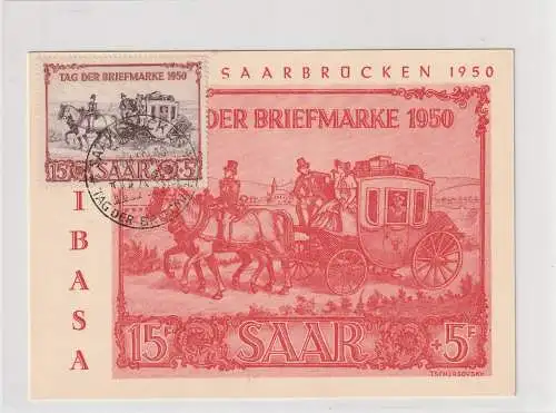 Saarland Tag der Briefmarke (IBASA) auf Max.-Karte