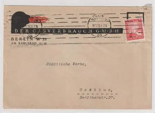 Reklameumschlag: "Der Gasverbrauch GmbH", Berlin