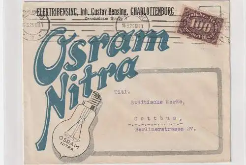 Reklameumschlag "Osram Nitra", Berlin