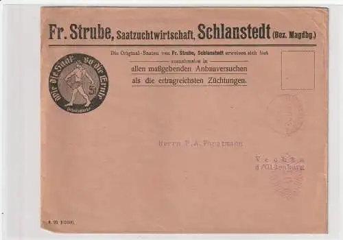 Reklameumschlag "Strube, Saatzuchtwirtschaft", Schlanstedt